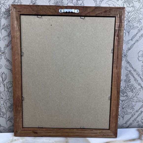 Vtg E Halsey Transformation Print From Ornament to Winter Scene Santa Signed - Picture 4 of 7